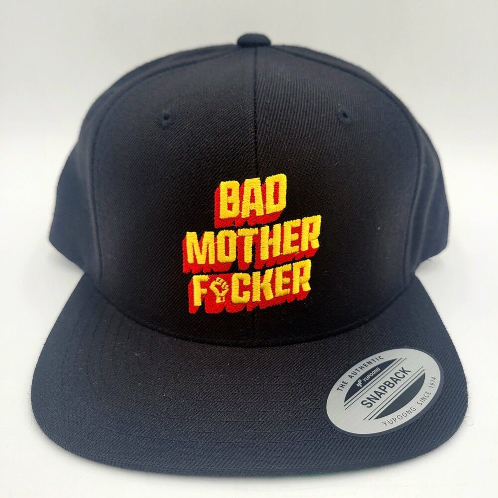 Contenders Bad Mother BMF Black Snapback Hat UFC BMF Baseball Cap NEW